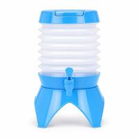 Portable Collapsible Water Container with Tap Space-Saving Water Container with Spigot Leakproof Lightweight for Campers, Travelers, Camping, Road Trips