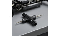 Cross Driver Two-endedEnded Multi-Tool Machined Wrench with Screwdriver for RC Hobbyists, Hobbyists