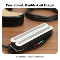 Low Noise Single Coil Size Humbucker Humbucking Single Coil Sized Humbucker Hum Cancelling Hot Pickup High Output for Electric Guitarists, Musicians, DIY Enthusiasts, Instrument Repair, Live Performance, Studio Recording