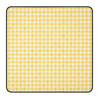 Picnic Blanket and Camping Mat with Three-Layer Structure, Soft Plaid Camping Blanket with Textile Handle, Waterproof Mat for Beach, Picnic Mat