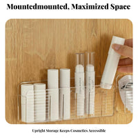 Multi-Section Cosmetic Organizer Space-Saving Multi-Compartment Cosmetic Holder