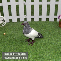 Lifelike Pigeon Figurine Decorative Dove Model for Wedding and Home