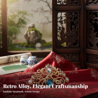 Chinese Traditional Hair Accessory Elegant Design Chinese Hair Crown Vintage Hairpiece Intricate Detailing Vintage Bridal