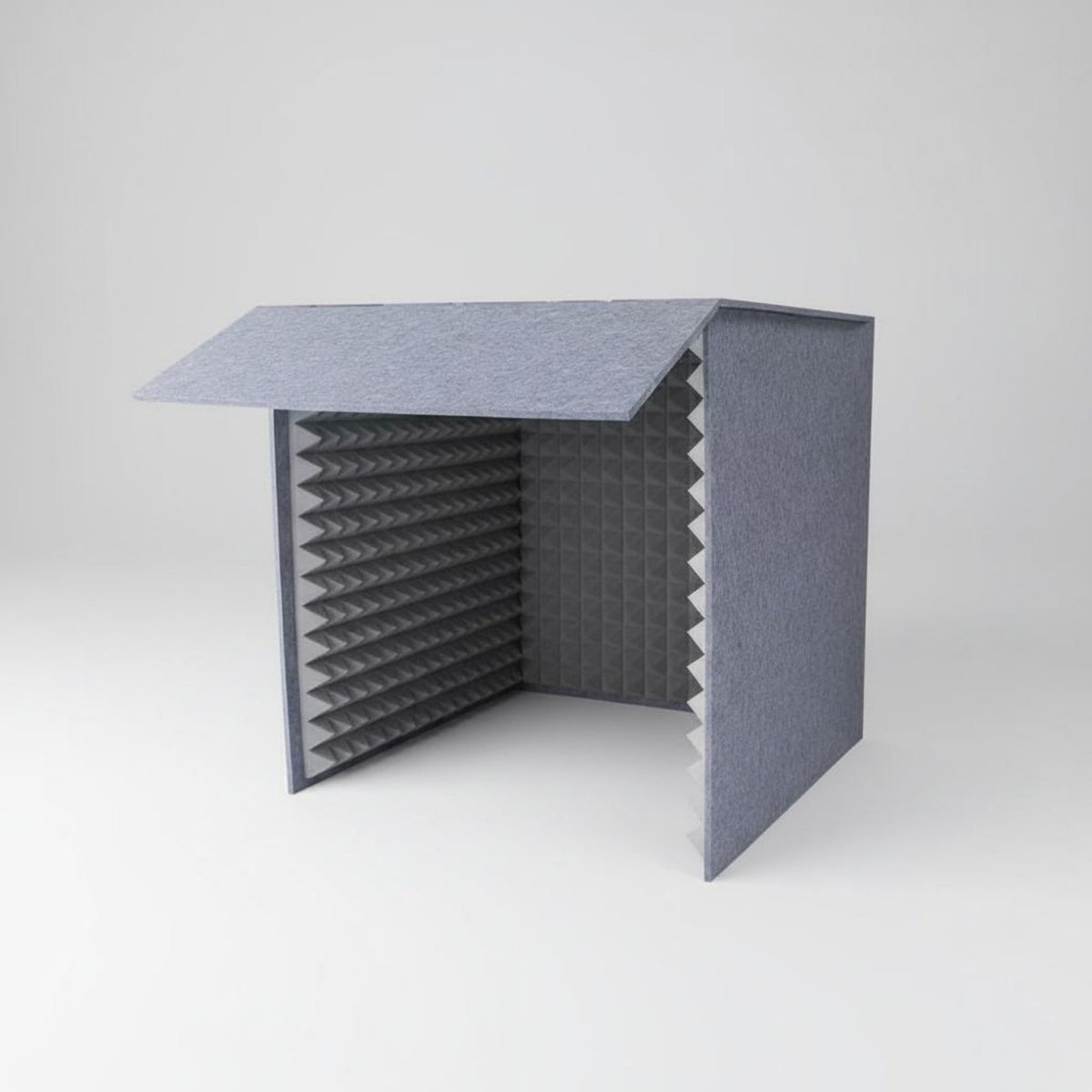 Reduces Reverberation and Reverb Desktop Soundproof Booth Easy Assembly Desktop Soundproof Box Foldable Design Tabletop Sound Isolation Box Lightweight for Students