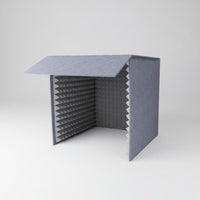 Reduces Reverberation and Reverb Desktop Soundproof Booth Easy Assembly Desktop Soundproof Box Foldable Design Tabletop Sound Isolation Box Lightweight for Students