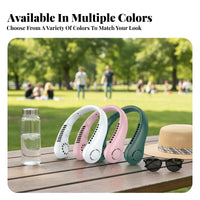 Quiet Operation Hands-Hands-Away Personal Fan Lightweight Hanging Neck Cooler Ergonomic Design for Travelers, Away Ice Workers, Travel