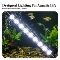 Waterproof Fish Tank Light Bar Energy Saving LED Tube Light for Fish Tank Easy Installation Pet Supplies for Planted Tanks, Freshwater Aquariums