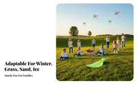 Wear-Resistant winter sled Mat Thickened Design Portable sled throughout the year Use Sliding Board With Handles for Children, Adults, Families, Grassy Slopes, wintery Hills, Sand Dunes, Backyard