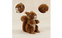 Stuffed Squirrel Fuzzy Stuffed Squirrel Huggable for Playroom, Shelf