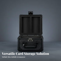 PSA BGS Card Storage Box Large Capacity Graded Card Storage Box Portable with Handle Graded Card Case for Tournaments