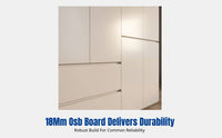 Wardrobe, OSB Board, Multi-Functional Storage, Bedroom, Modern Minimalist, Finished, Hinged Door