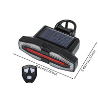 Bright Bike Tail Light with Wireless Control Led Rear Light with Turn Signals Smart Bike Turn Indicator Compact for Night Riding, Road Cycling