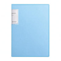 Rounded Spine A4 Document Folder Label Area Book-Style Folder Translucent Transparent File Pocket Reinforced Sides
