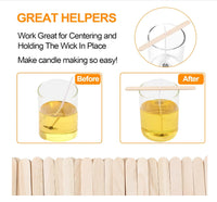 Candle-Wick Metal Candle Wick Fixing Label Wooden Candle Wick Holder Candle Centering Device Sticker