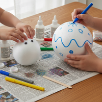 High-Density White Polystyrene Foam Balls for DIY Crafts, Wedding Decor, and Display Props