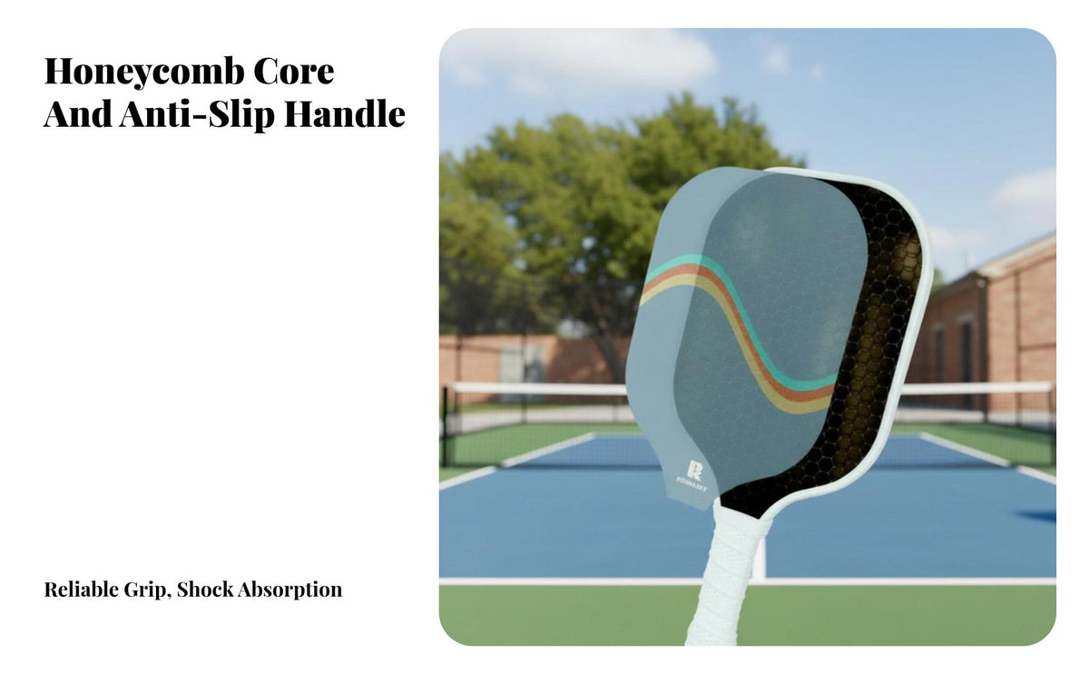 Fiberglass Pickleball Paddle Anti-Slip Fiberglass Pickleball Paddles Sports Equipment Comfortable Grip Large Sweet Area