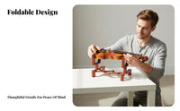 Foldable Violin Stand Space-Saving Violin Stand Adjustable Portable Holder for Violinists, Music Students
