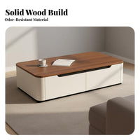 TV Stand Coffee Table Set Strong Load-Bearing Coffee Table and TV Stand Set Scratch-Resistant Entertainment Center for Small Apartments