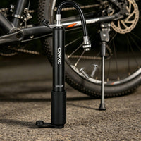 twinHead Cycle Pump Rotating Lock Cycle Hand Pump Frame Mount Lightweight for Cycling