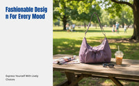 Urban Chic Ruched Nylon Shoulder Bag, Dumpling Crossbody, Lightweight Purse for Women, 2024 Trendy Design