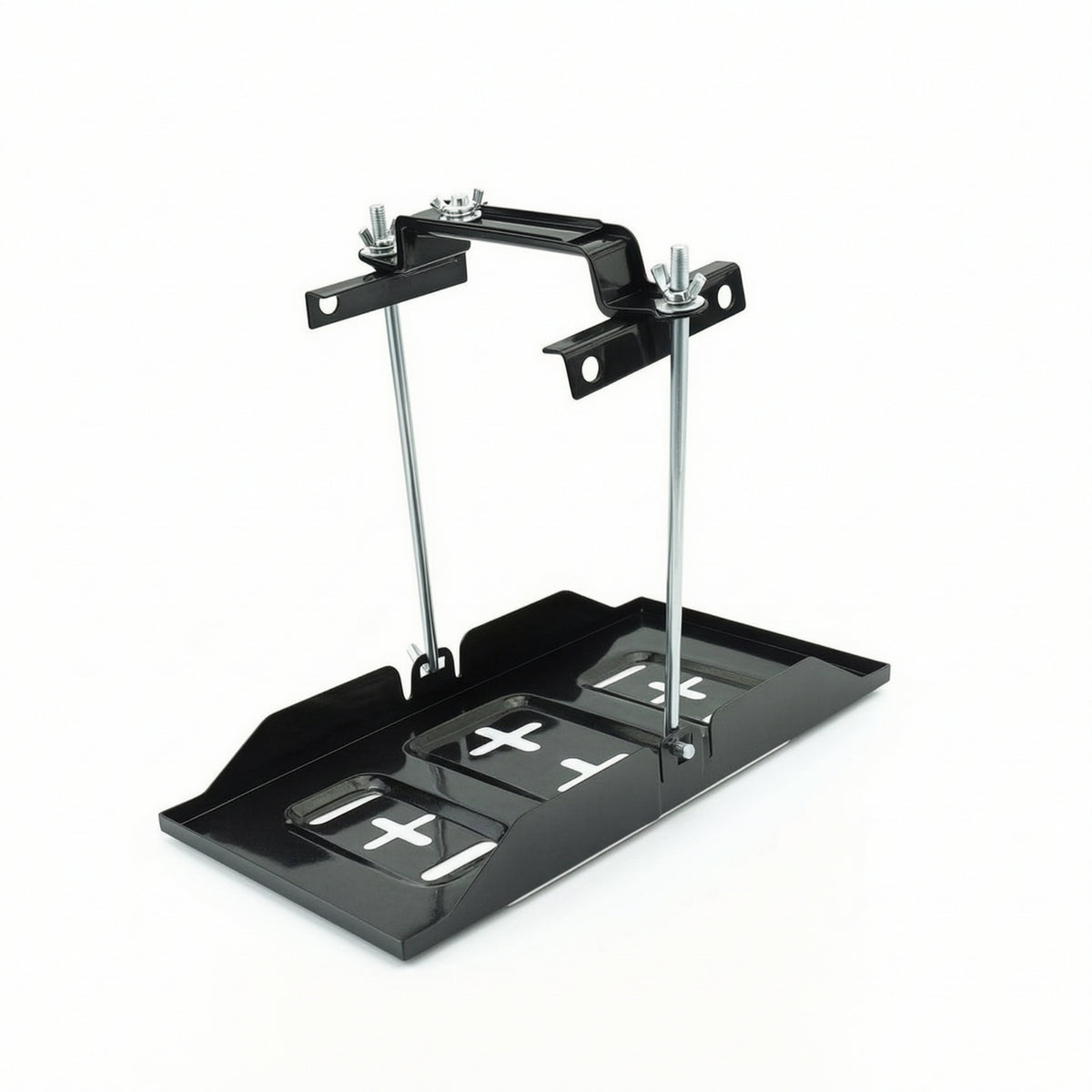 Battery Hold-down Bracket Secure Battery Tie down Mount Bracket Heavy-Duty Easy to Install for Mechanics, Engine Bay