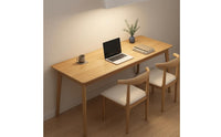 Long Rectangular Desk Thickened Board Wood Writing Desk Sturdy Long Study Table