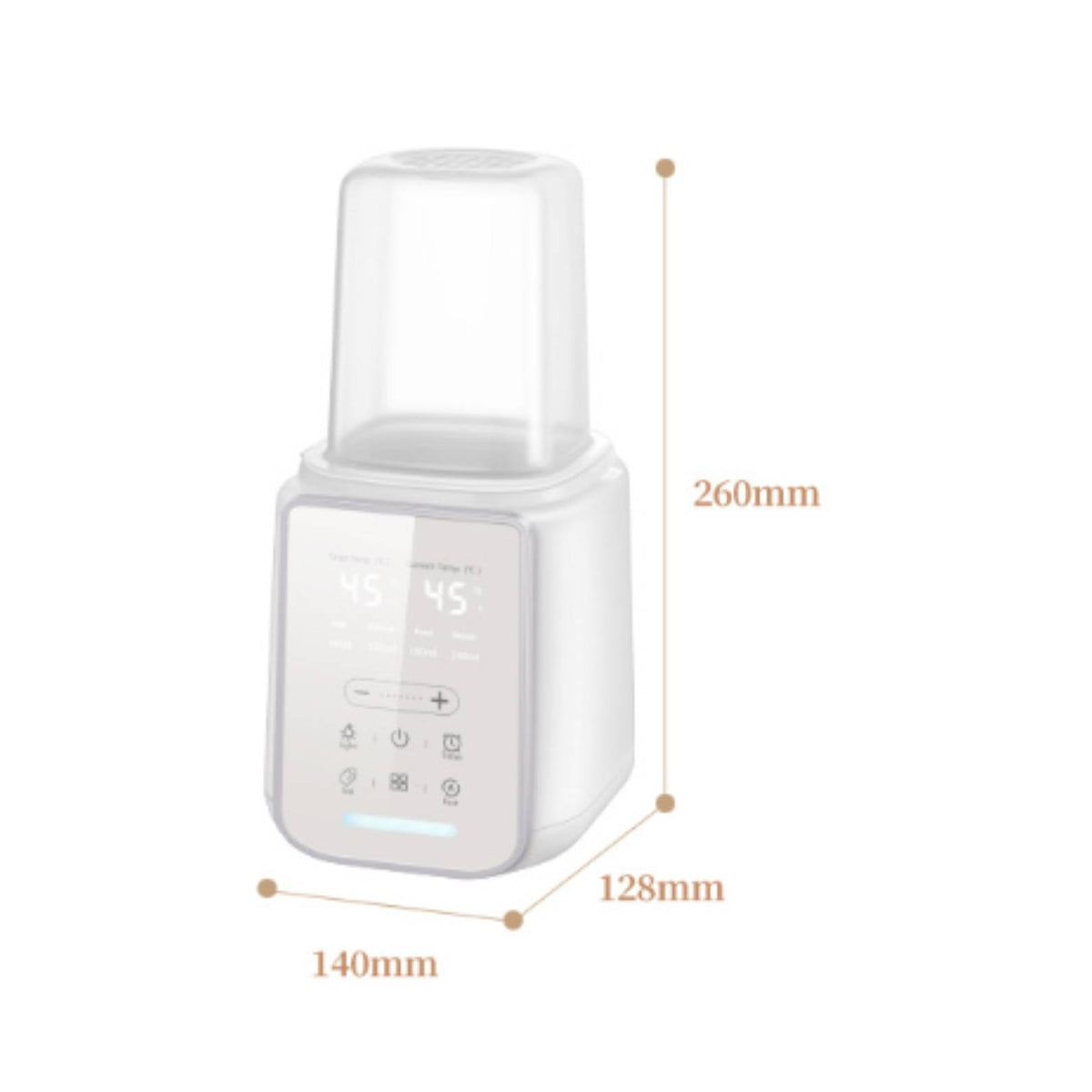 Defrost Baby Bottle Warmer Digital Electric Bottle Warmer Fast Compact for Parents, Newborns, Night Feeds, Kitchen, Nursery