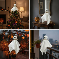 Lightweight Halloween Ghost Tree Topper Spooky Ghost Tree Topper Cute Decoration Sturdy