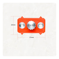 Triangular Tabs Drilling Positioning Slider Rectangular Ruler Slider Block Orange