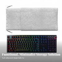 Pressure Resistant Mechanical Keyboard Carrying Case Shockproof Keyboard Travel Case Soft Velvet Lining for Students, LAN Parties, Commuting