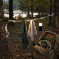 Multi-functional Tactical Camping Lanyard with Light for Backpacks & Tarps