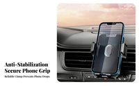 Air Vent Ph Single Holder Anti-Movement Car Vent Ph Single Holder Mobile Accessory Shockproof Design Stable Grip for Driving