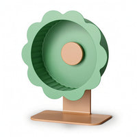 Exercise Running Wheel with Stand Flower-Shaped Hamster Wheel with Stand Adjustable Pet Toy for Hamsters, Habitats, Cages