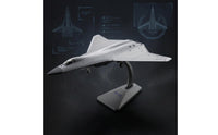 Highly Detailed J-50 Stealth Fighter Model Collectible Grade 1:100 Scale Fighter Jet Display Stand Included Diecast Alloy Airplane for Collectors, Aviation Enthusiasts, Desktop, Office
