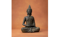 Zen Design Buddha Statue Exquisite Workmanship Resin Buddha Sculpture Calming Buddhist Altar Ornament Hand-Painted for Restaurant