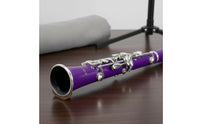 Nickel-Plated Keys Bb Clarinet Easy to Play ABS Clarinet Portable Carrying Case Wide Range of Tones for Beginners, Kids, Adults