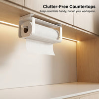 Under Cabinet Paper Towel Holder for Kitchen, Metal Hanging Tissue Modern Iron Roll for Drawer