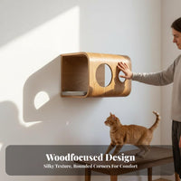 Intermodifyableable Feline Shelf Set Space-Saving Design Vertical surfaceMounted Furniture Customizable Layout Pet Supplies for Apartment Dwellers