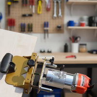 Woodworking Jig with Router Bits Adjustable Router Milling Groove Bracket
