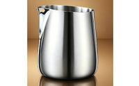 Easy-Grip Milk Frothing Pitcher with Silicone Sleeve Precision Milk Frothing Pitcher with Spout Premium Long-Lasting for Baristas, Espresso Lovers