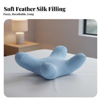 Pressure Relief Side Sleeper Beauty Pillow Slow Rebound Face Cradle Pillow Breathable for Women, Back Sleepers, Nightly Sleep, Bedroom, Home
