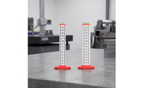 2 Pieces Aluminum-Alloy Height Gauge Ruler with Spirit Level High Precision Tile Height Marking Ruler Accurate Leveling Tool Easy-to-Read for Flooring Installers, Diyers, Home Renovation