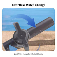 Manual Aquarium Water Changer Strong Suction Fish Tank Siphon Pump Easy Aquarium Sand Cleaner for Pet Owners, Home, Office