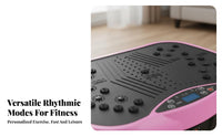 Bluetooth Music Vibration Plate Machine Body Weight Calorie-Reduce Ing Vibrating Fitness Platform Adjustable Speed Whole Body Vibration Machine Muscle Toning for People Seeking Beginners, Office Workers, Home Gym, Living Room