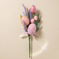 Easter Egg Floral Pick Vase Filler Artificial Easter Egg Branch Glittery Finish
