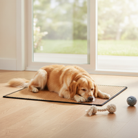 Pet Cooling Mat for Cats and Dogs, Summer Rattan Ice Silk Pad