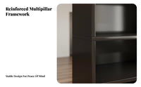 Floor-Standing Cube Organizer Multitier Design Storage Cabinet Includes Drawers Shelving unit Large Capacity for Families, Students, Homeowners, Living Room, Bedroom, Office, Closet