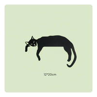 Cartoon Design Black Feline Door Frame Decor Sturdy Construction Feline Door Topper for Indoor, Doorway