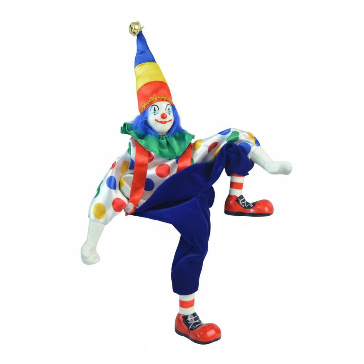 Decorative Display Ceramic Clown Doll Gift Item Ceramic Clown Figurine Colorful Design Home Decoration Hand Painted