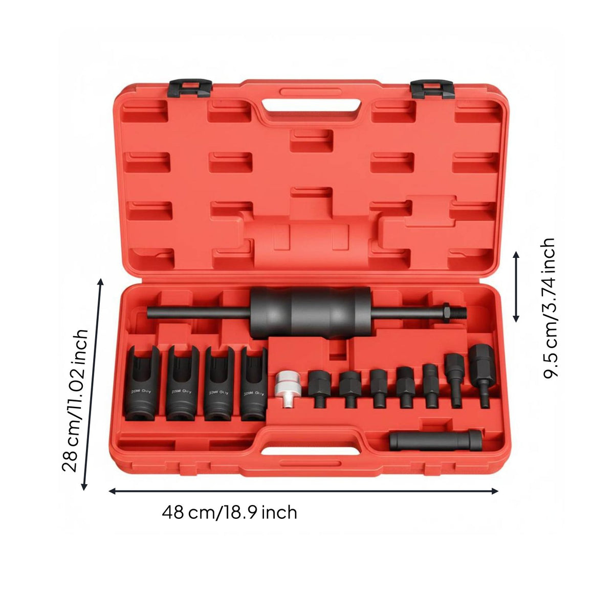 Internal Combustion Nozzle Extractor Tools Set Multiple-Size Adapters Internal Combustion  Nozzle Puller Kit